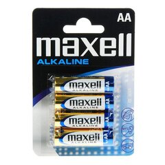 Щелочные батарейки Maxell MN1500 (Pack-4) AA 1,5 V (AA) цена и информация | MAXELL Мобильные телефоны и аксессуары | pigu.lt