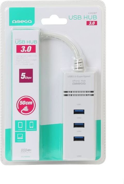 Omega 42463 kaina ir informacija | Adapteriai, USB šakotuvai | pigu.lt