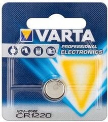 Литиевая батарейка таблеточного типа Varta VCR1220 CR1220 3 V 35 mAh цена и информация | Батарейки | pigu.lt