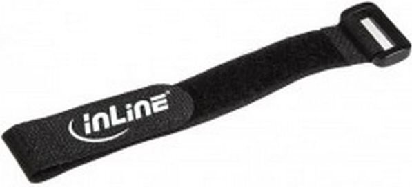 InLine Cable Strips 20x200mm 10 pcs, Black (59945F) kaina ir informacija | Komponentų priedai | pigu.lt