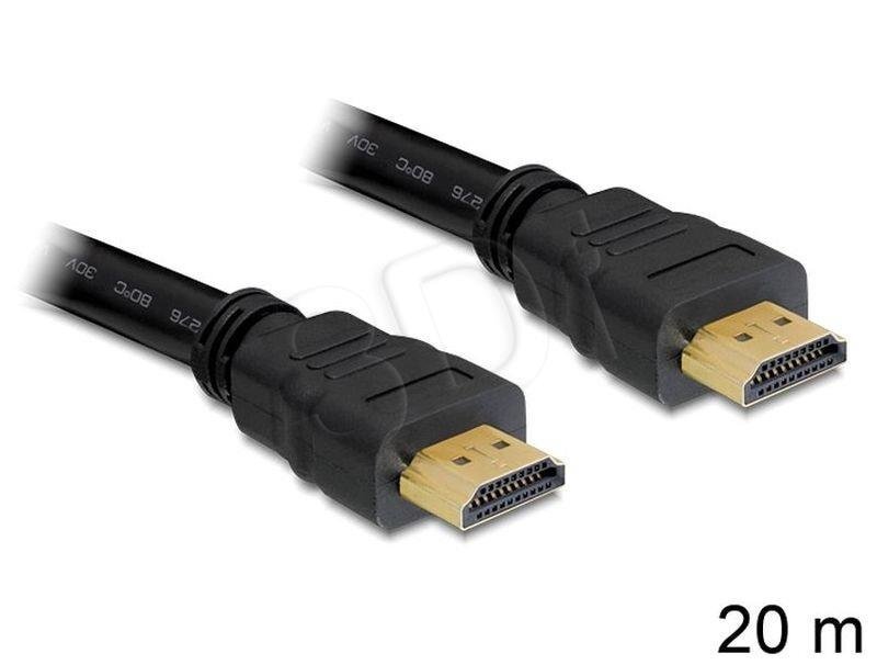 Kabelis Delock HDMI - HDMI 20m (83452) kaina ir informacija | Kabeliai ir laidai | pigu.lt