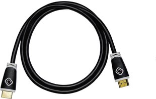 Oehlbach Ethernet 1,5 m juodas Easy Connect HDMI kaina ir informacija | Kabeliai ir laidai | pigu.lt