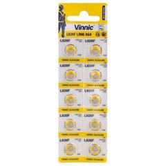 Vinnic L626F / LR66 / AG4 1.5V Šarminės baterijos, 10 vnt. kaina ir informacija | Elementai | pigu.lt