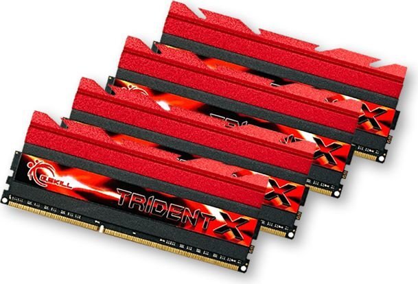 G.Skill DDR3 32GB (8GBx4) 2400MHz, CL10, TridentX Quad (F3-2400C10Q-32GTX) kaina ir informacija | Operatyvioji atmintis (RAM) | pigu.lt