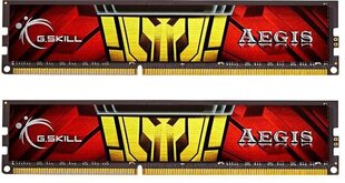 G.Skill DDR3 8ГБ (4ГБx2) 1333МГц, CL9, AEGIS Dual (F3-1333C9D-8GIS) цена и информация | Оперативная память (RAM) | pigu.lt