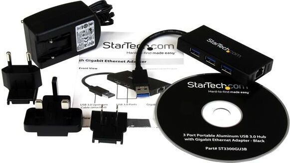 StarTech ST3300GU3B цена и информация | Adapteriai, USB šakotuvai | pigu.lt