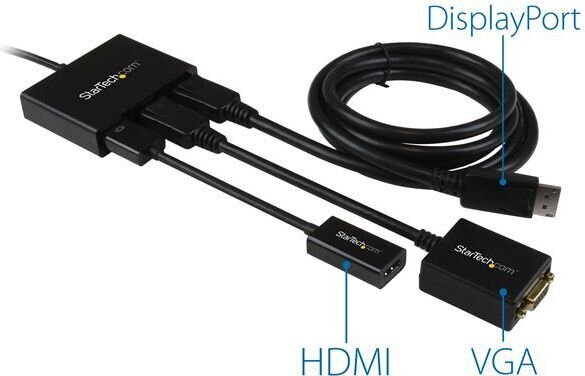 StarTech MSTMDP123DP kaina ir informacija | Adapteriai, USB šakotuvai | pigu.lt