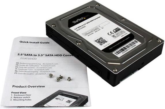 StarTech 2.5” to 3.5” SATA Aluminum Hard Drive Adapter (25SAT35HDD) kaina ir informacija | Komponentų priedai | pigu.lt