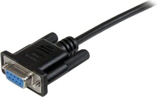 STARTECH 2m Black DB9 Null Modem Cable цена и информация | Кабели и провода | pigu.lt