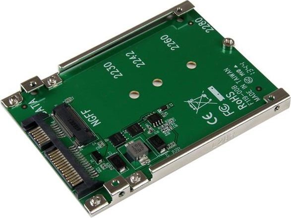 StarTech M.2 SSD to 2.5in SATA Adapter Converter (SAT32M225) kaina ir informacija | Komponentų priedai | pigu.lt