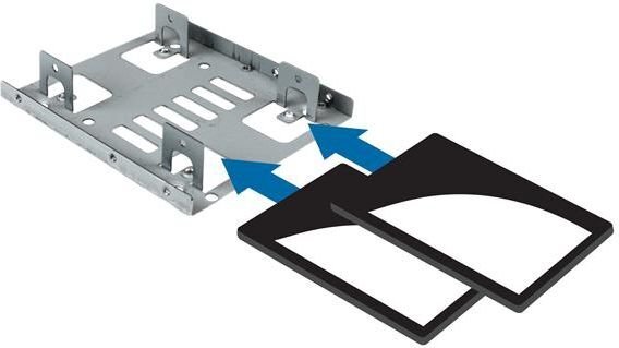 StarTech 2x 2.5" to 3.5" Bracket for Mounting Bay (BRACKET25X2) kaina ir informacija | Komponentų priedai | pigu.lt