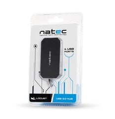 Natec USB Hub 2.0 x 4 цена и информация | Адаптеры, USB-разветвители | pigu.lt