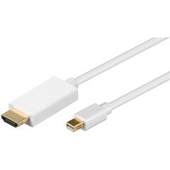 Goobay, HDMI/DisplayPort, 2 м цена и информация | Кабели и провода | pigu.lt