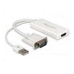 VGA - HDMI adapteris Delock 62460, 0,25 m kaina ir informacija | Delock Buitinė technika ir elektronika | pigu.lt