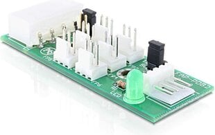 Delock Distribution Board for 6 x Fan 5V / 12V (25218) kaina ir informacija | Komponentų priedai | pigu.lt