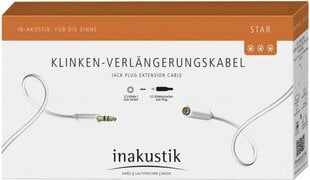 Кабель INAKUSTIK Extension for headphones, 3.5 мм (M) - 3.5 мм (F), 5.0 м цена и информация | Кабели и провода | pigu.lt