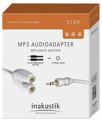 Аудиоадаптер Inakustik 00310302 цена и информация | Кабели и провода | pigu.lt