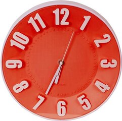Platinet настенные часы, красные (42989) цена и информация | Часы | pigu.lt