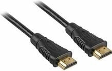 Kabel Sharkoon HDMI - HDMI 12.5m czarny (4044951017409) kaina ir informacija | Kabeliai ir laidai | pigu.lt