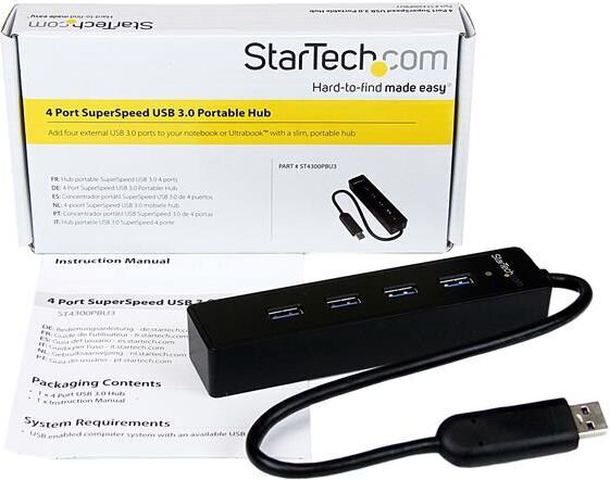 StarTech ST4300PBU3 цена и информация | Adapteriai, USB šakotuvai | pigu.lt