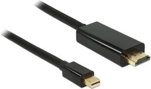 Delock 83700, HDMI/Mini DP, 3 м цена и информация | Кабели и провода | pigu.lt