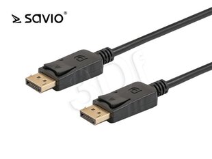 Kabelis Elmak DisplayPort - DisplayPort 1.8m (SAVIO CL-85) kaina ir informacija | savio Buitinė technika ir elektronika | pigu.lt