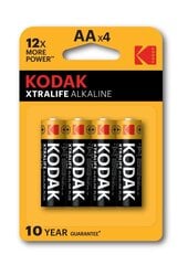 Батарейки KODAK 4 шт. АА цена и информация | Батарейки | pigu.lt