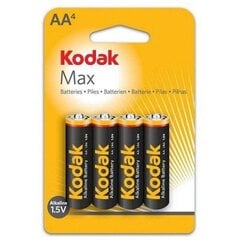 Щелочные батарейки Kodak LR6-4BB (AA), 4 шт. цена и информация | Батарейки | pigu.lt