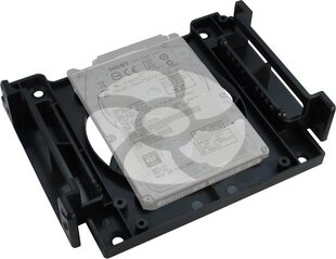 Inter-Tech HDD-/SSD- монтажная рама 5.25" для 1x2.5" / 1x3.5", 12см (88885214) цена и информация | Аксессуары для компонентов | pigu.lt