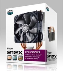 Cooler Master Hyper 212X (RR-212X-17PK-R1) kaina ir informacija | Procesorių aušintuvai | pigu.lt