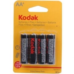 Батарейки KODAK R6-4BB EXTRA HEAVY DUTY AA,  4 шт. цена и информация | Батарейки | pigu.lt