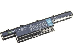 Green Cell Laptop Battery for Acer Aspire 5733 5741 5742 5742G 5750G E1-571 TravelMate 5740 5742 6600mAh kaina ir informacija | Green Cell Kompiuterinė technika | pigu.lt