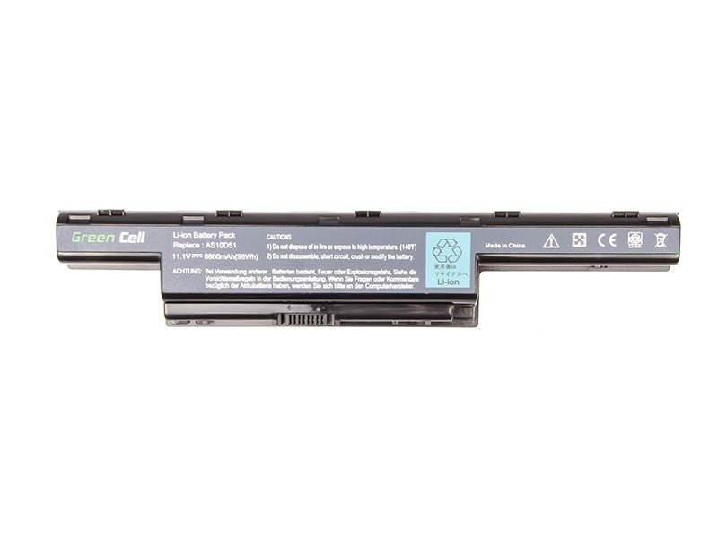 Green Cell Laptop Battery for Acer Aspire 5733 5741 5742 5742G 5750G E1-571 TravelMate 5740 5742 8800mAh kaina ir informacija | Akumuliatoriai nešiojamiems kompiuteriams | pigu.lt