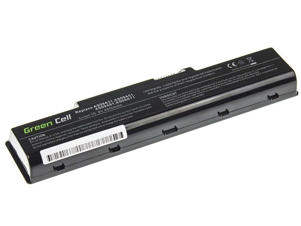 Green Cell Laptop Battery for Acer Aspire 5532 5732Z 5734Z eMachines E525 E625 E725 G430 G525 G625 цена и информация | Akumuliatoriai nešiojamiems kompiuteriams | pigu.lt