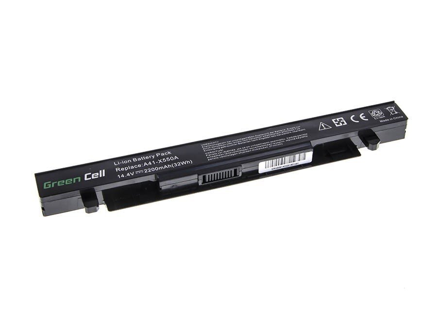 Green Cell Laptop Battery for Asus A450 A550 R510 R510CA X550 X550CA X550CC X550VC цена и информация | Akumuliatoriai nešiojamiems kompiuteriams | pigu.lt