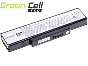 Green Cell PRO Laptop Battery for Asus N71 K72 K72J K72F K73SV N71 N73 N73S N73SV X73S цена и информация | Аккумуляторы для ноутбуков	 | pigu.lt