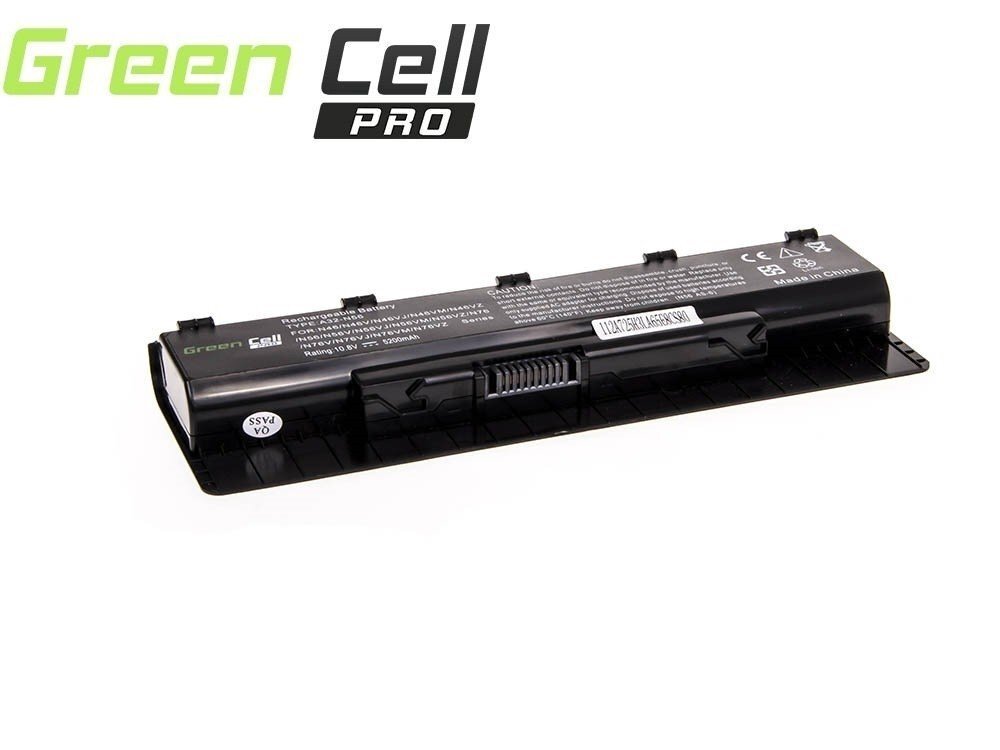 Green Cell Pro Laptop Battery for Asus G56 N46 N56 N56DP N56V N56VM N56VZ N76 цена и информация | Akumuliatoriai nešiojamiems kompiuteriams | pigu.lt