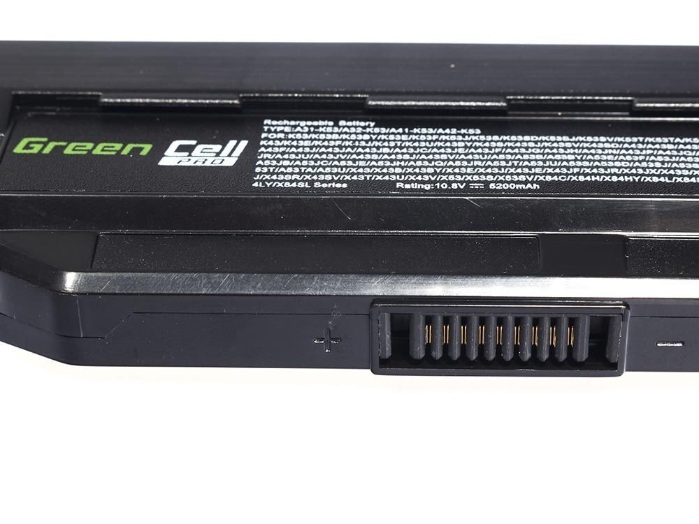 Green Cell PRO Laptop Battery for Asus K53 K53E K53S K53SV X53 X53S X53U X54 X54C X54H цена и информация | Akumuliatoriai nešiojamiems kompiuteriams | pigu.lt