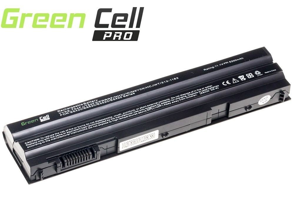 Green Cell Laptop Battery for Dell Latitude E6420 E6520 цена и информация | Akumuliatoriai nešiojamiems kompiuteriams | pigu.lt