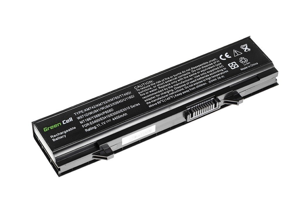 Green Cell Laptop Battery for Dell Latitude E5400 E5410 E5500 E5510 kaina ir informacija | Akumuliatoriai nešiojamiems kompiuteriams | pigu.lt