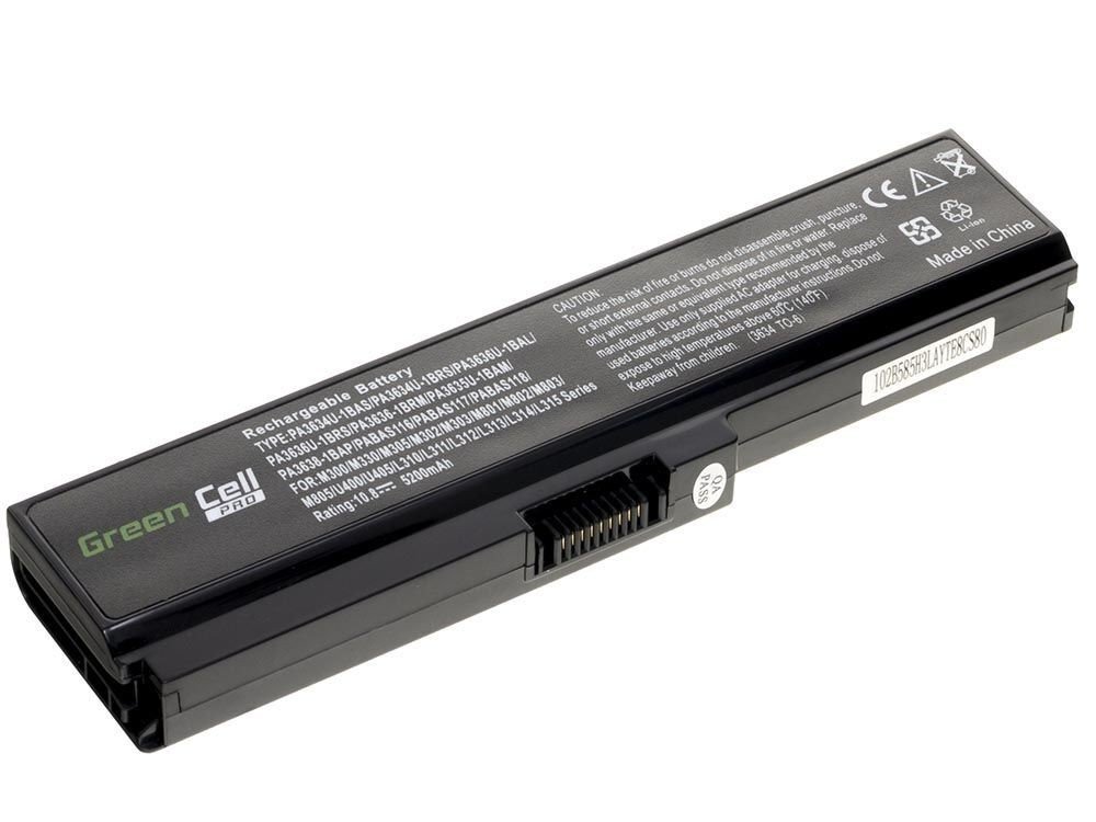 Green Cell PRO Laptop Battery for Toshiba Satellite C650 C650D C660 C660D L650D L655 L750 цена и информация | Akumuliatoriai nešiojamiems kompiuteriams | pigu.lt