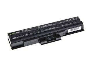 Green Cell Laptop Battery for Sony VAIO VGN-FW PCG-31311M VGN-FW21E цена и информация | Аккумуляторы для ноутбуков | pigu.lt