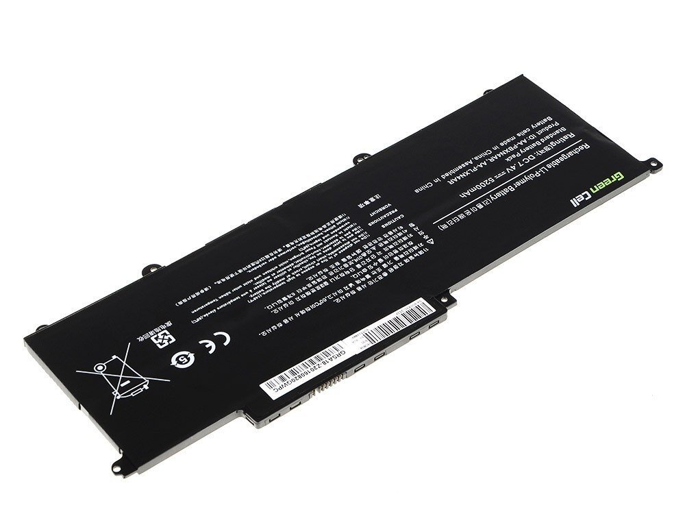 Green Cell Laptop Battery for Samsung NP900X3B NP900X3C NP900X3D цена и информация | Akumuliatoriai nešiojamiems kompiuteriams | pigu.lt