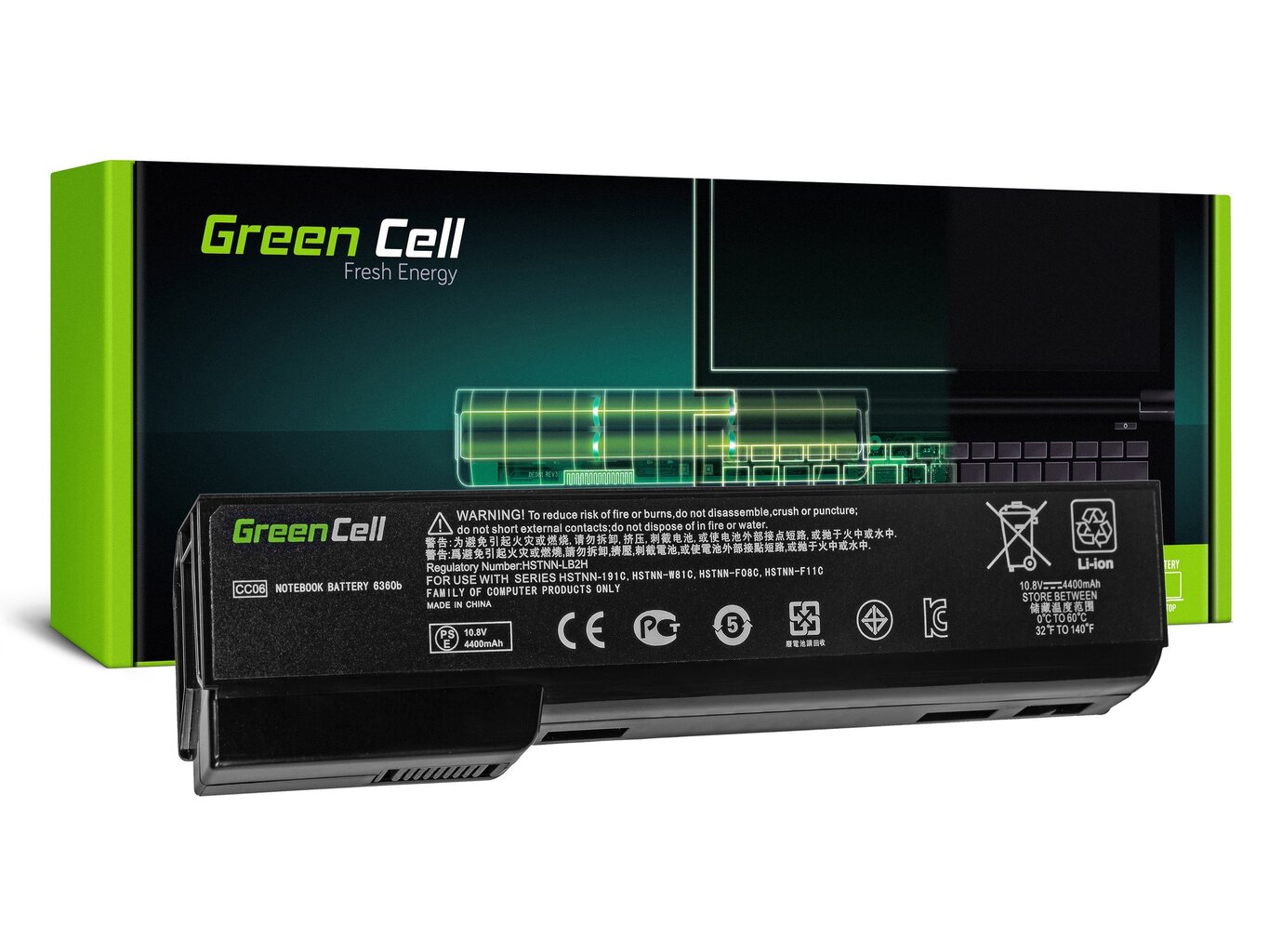 Green Cell Laptop Battery HP Mini 110-3000 110-3100 ProBook 6300 kaina ir informacija | Akumuliatoriai nešiojamiems kompiuteriams | pigu.lt