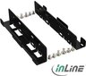 InLine Two 2.5" HDD / SSD to 3.5" HDD size Braket Kit only Bracket and Screws, Black (39950L) kaina ir informacija | Komponentų priedai | pigu.lt