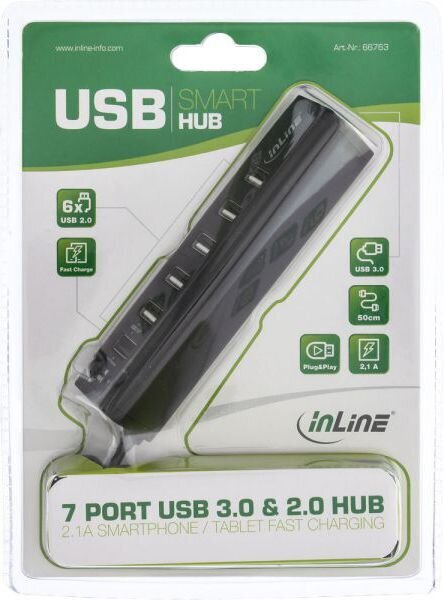 InLine 66763 kaina ir informacija | Adapteriai, USB šakotuvai | pigu.lt