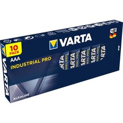 Elementai šarminiai Varta Industrial PRO AAA (10 vnt) kaina ir informacija | varta Kompiuterinė technika | pigu.lt