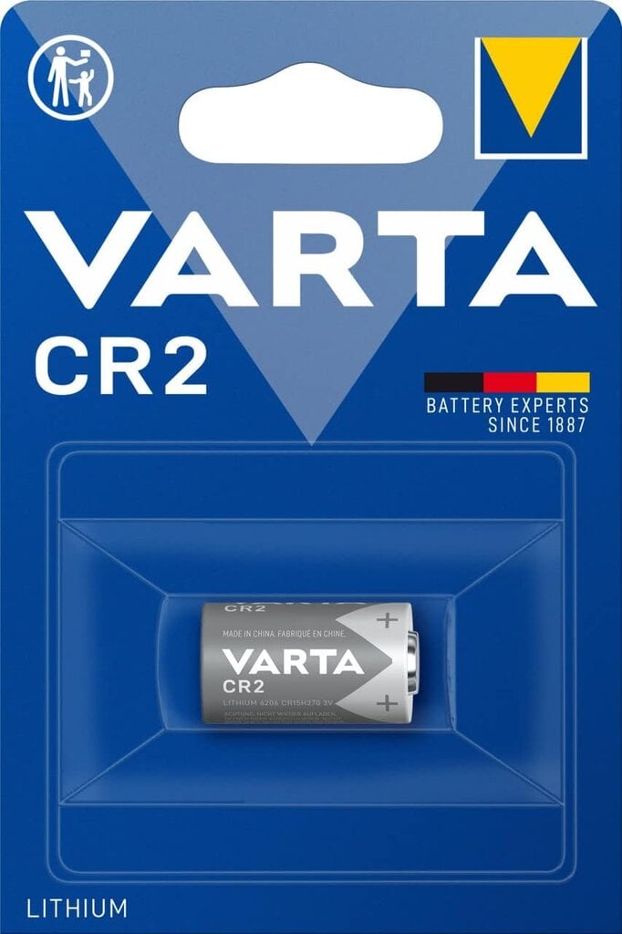 Varta CR2 elementai, 1 vnt kaina ir informacija | Elementai | pigu.lt