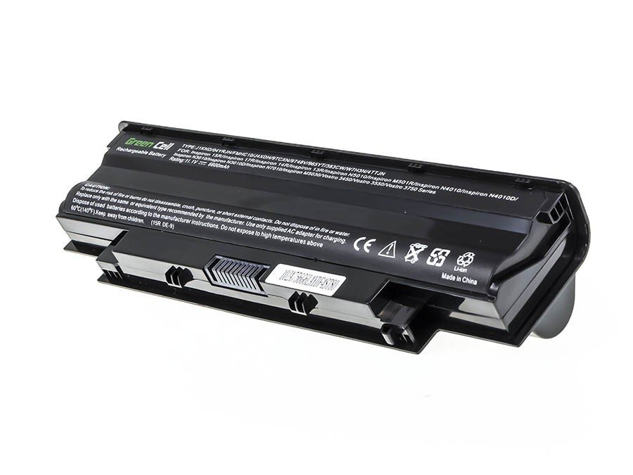 Green Cell Laptop Battery for Dell Inspiron 15 N5010 15R N5010 N5010 N5110 14R N5110 3550 Vostro 3550 kaina ir informacija | Akumuliatoriai nešiojamiems kompiuteriams | pigu.lt