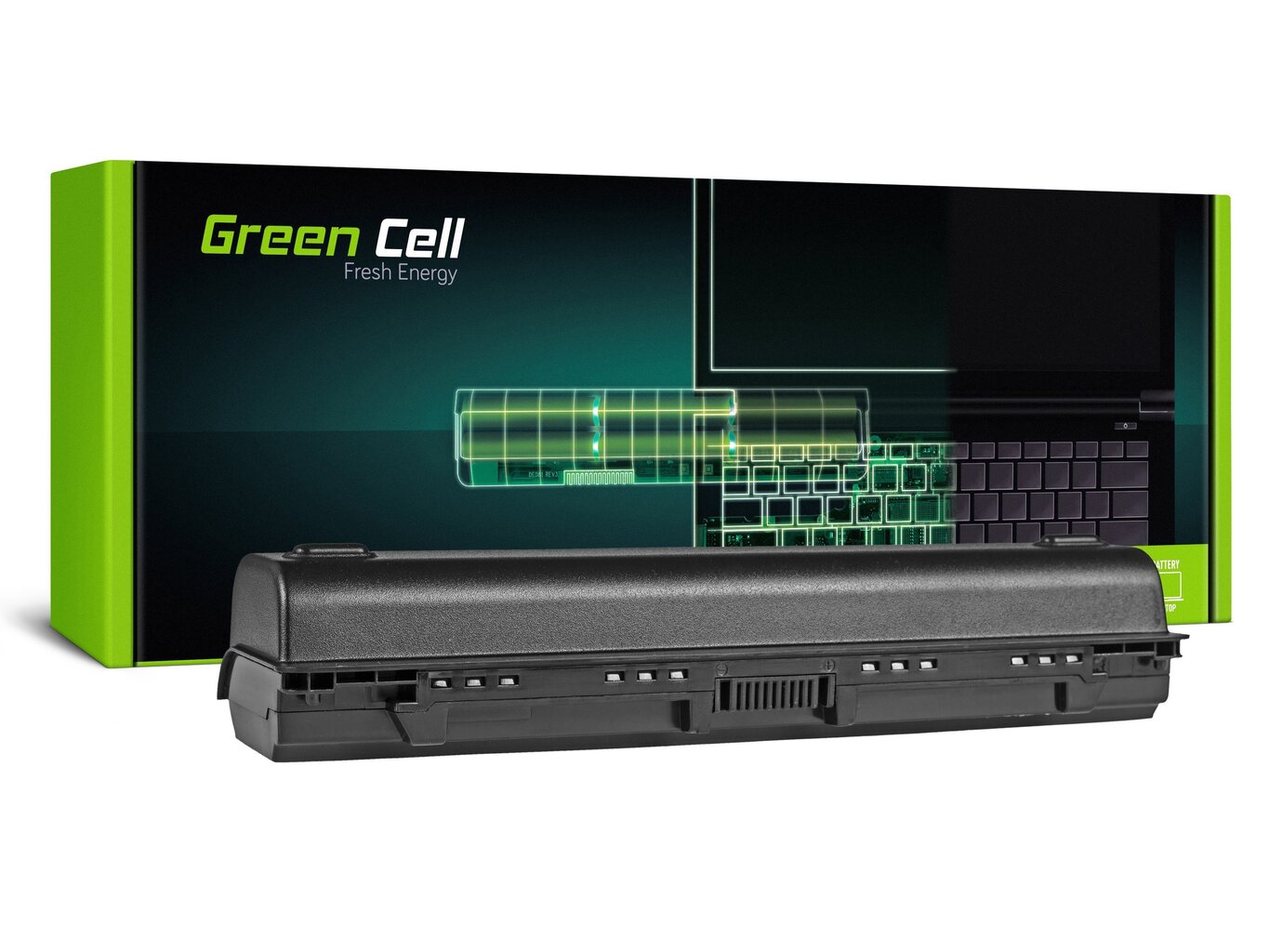 Green Cell Laptop Battery for Toshiba Satellite C850 C855 C870 L850 L855 цена и информация | Akumuliatoriai nešiojamiems kompiuteriams | pigu.lt